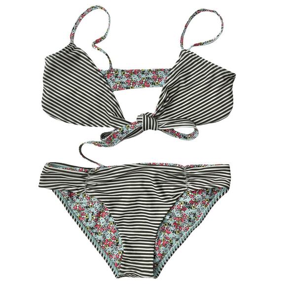 L Space Monique Bikini Bloomin Gypsy Bikini top and bottom women's large - Picture 3 of 12